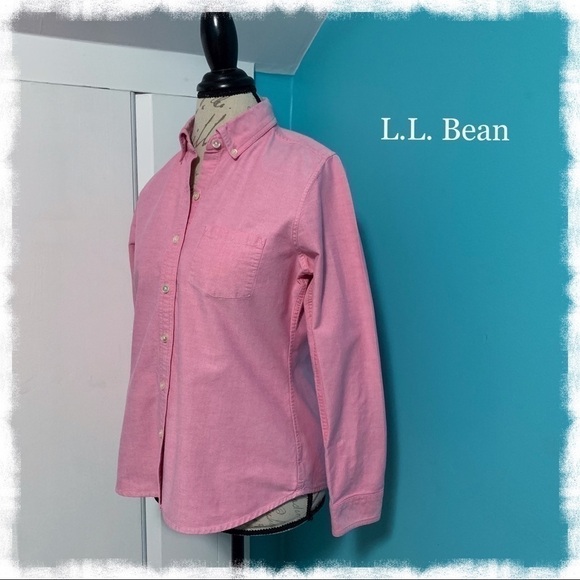 𝅺L.L. Bean Cotton Oxford Shirt - Picture 1 of 8